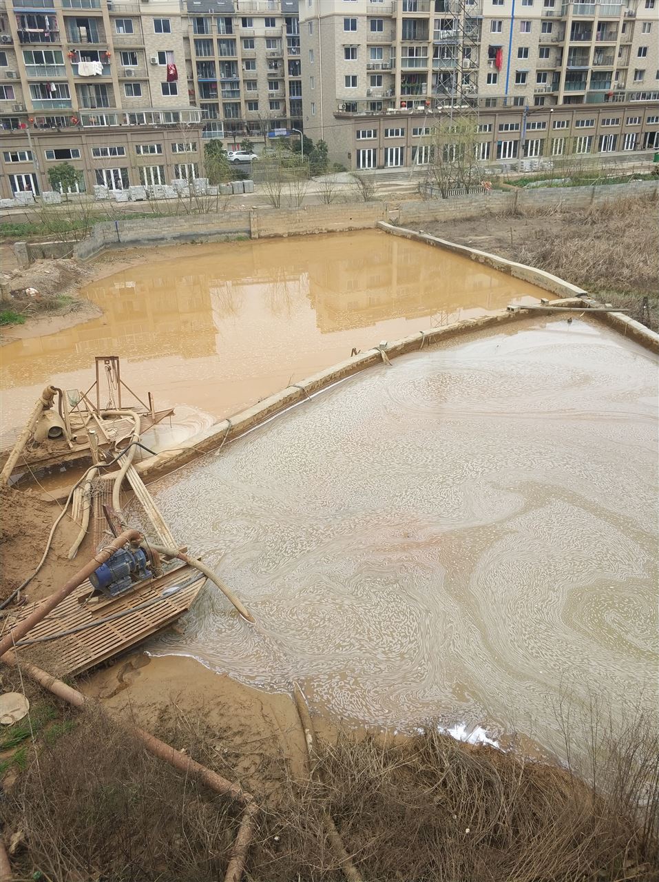 谯城沉淀池淤泥清理-厂区废水池淤泥清淤